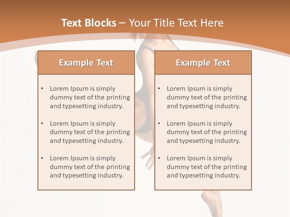 Woman Grace Sensuality PowerPoint Template