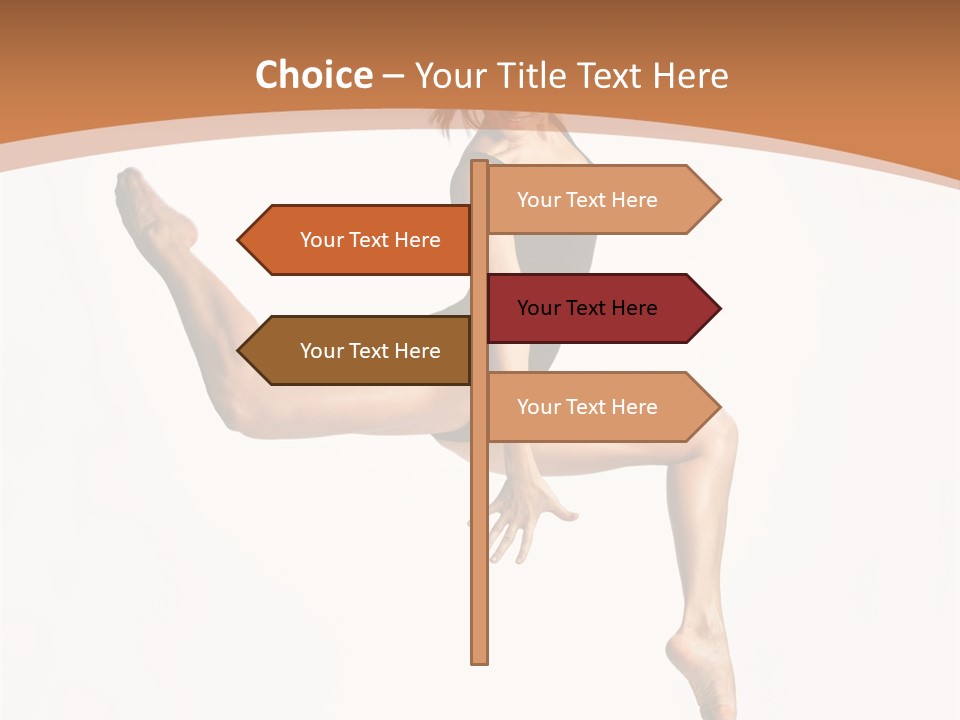 Woman Grace Sensuality PowerPoint Template