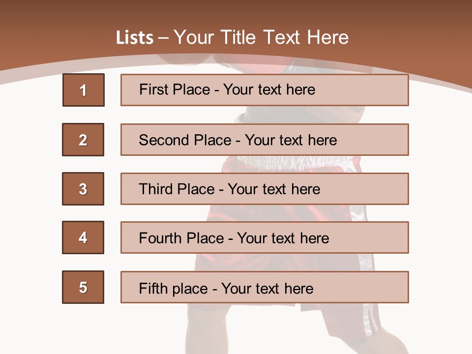 Boxing Trunks S Fit PowerPoint Template