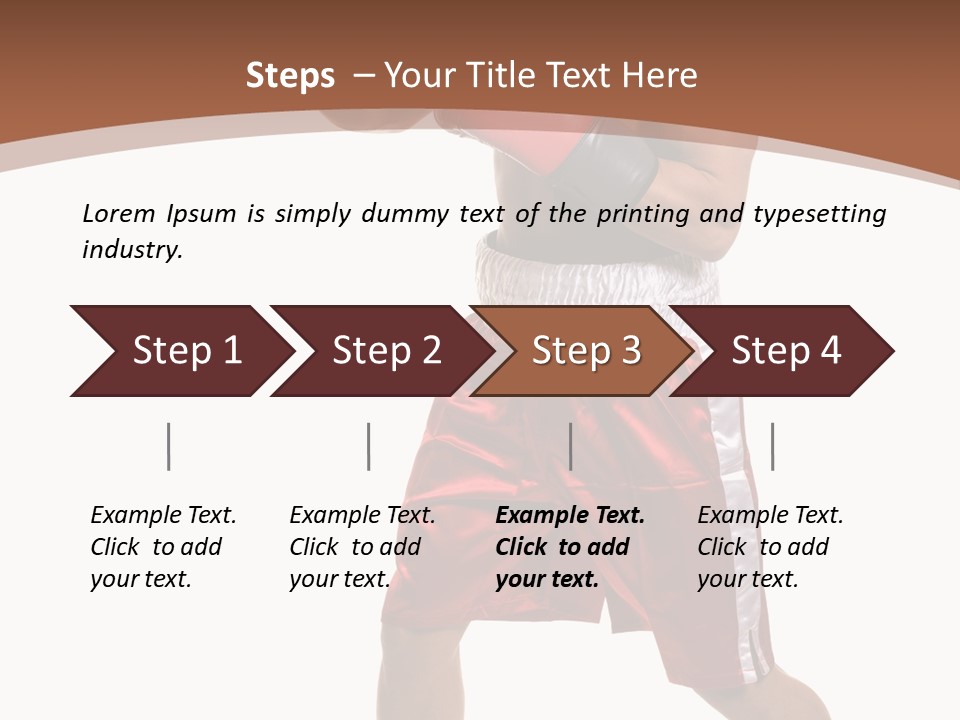 Boxing Trunks S Fit PowerPoint Template