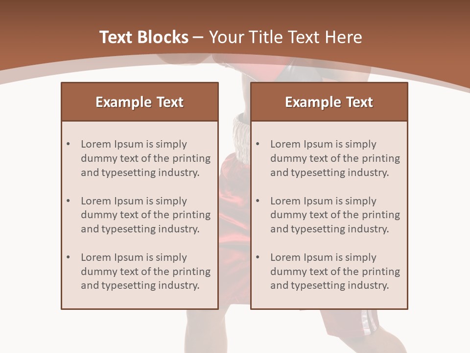 Boxing Trunks S Fit PowerPoint Template