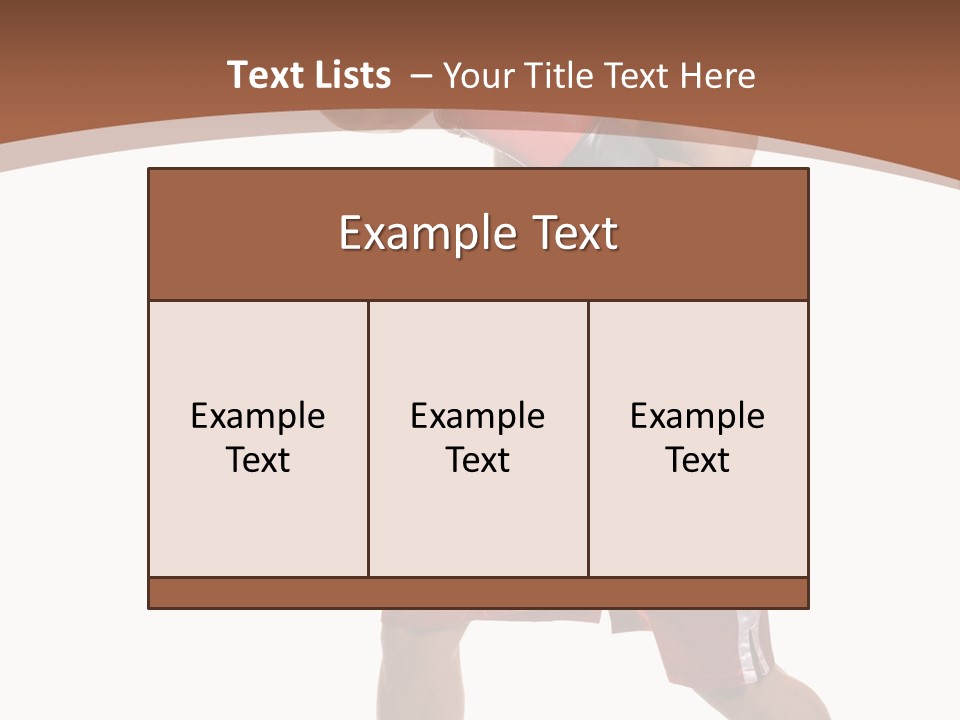 Boxing Trunks S Fit PowerPoint Template