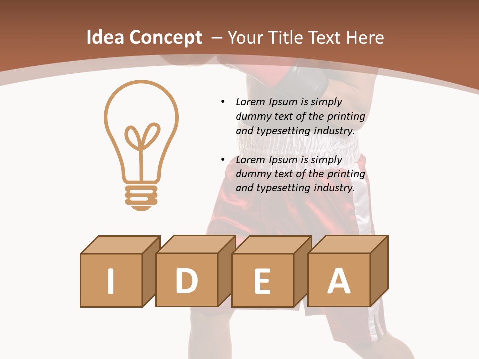 Boxing Trunks S Fit PowerPoint Template