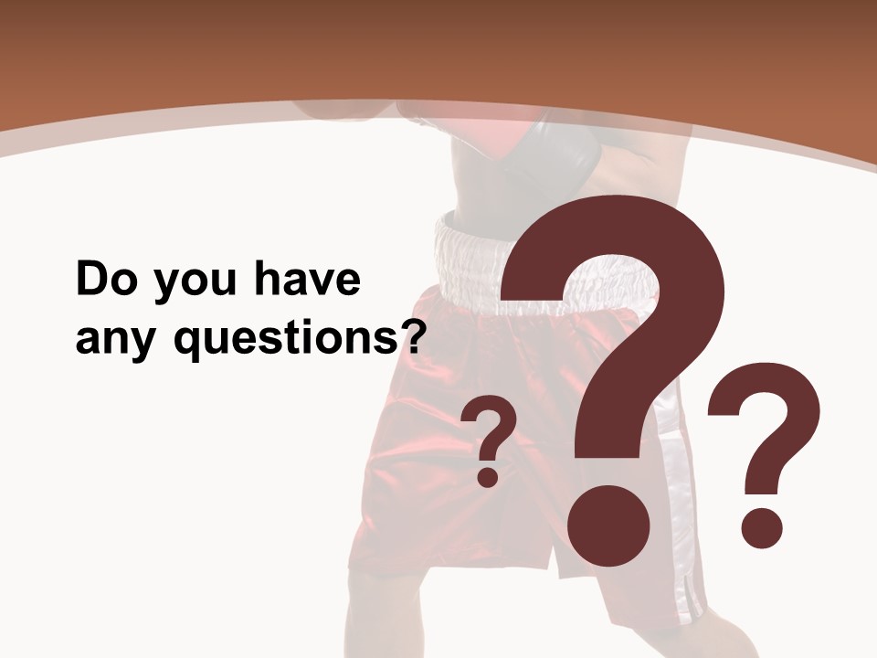 Boxing Trunks S Fit PowerPoint Template