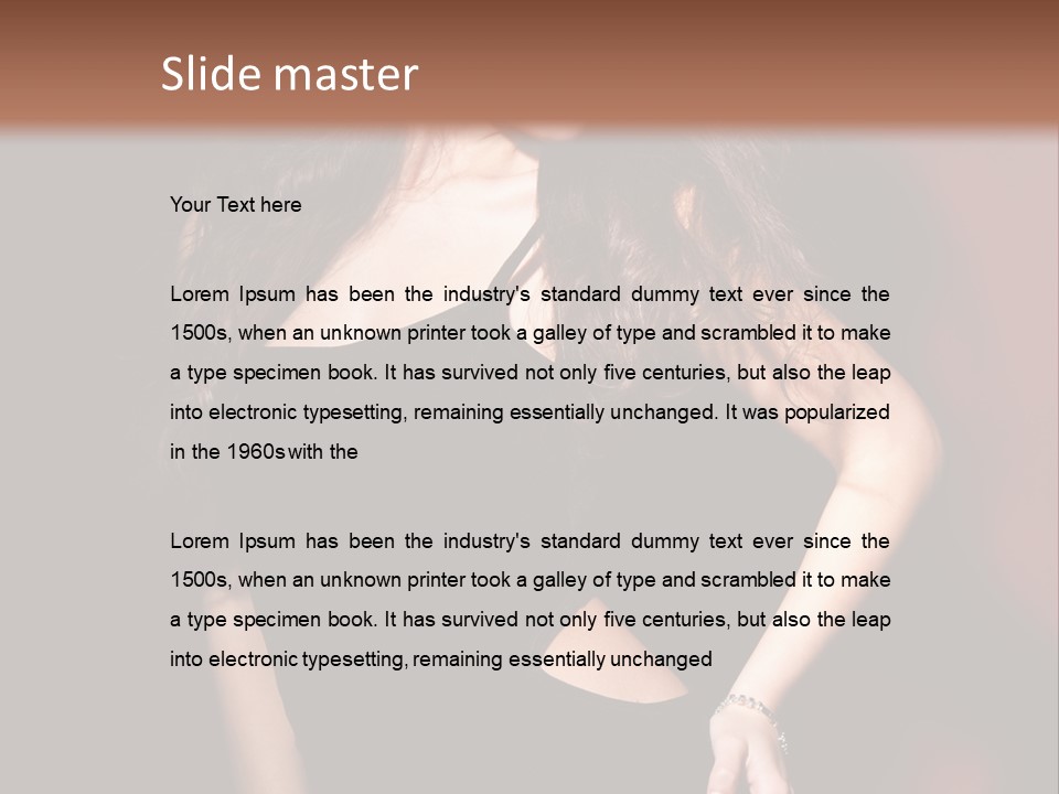 Look Black Young PowerPoint Template