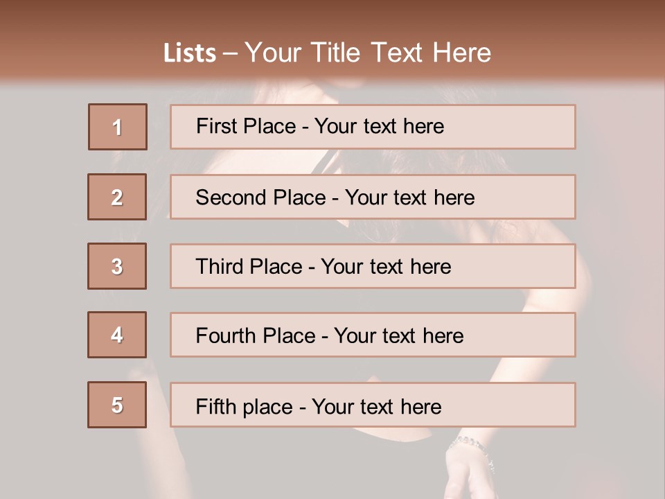 Look Black Young PowerPoint Template