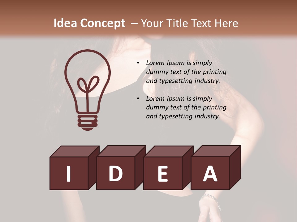 Look Black Young PowerPoint Template