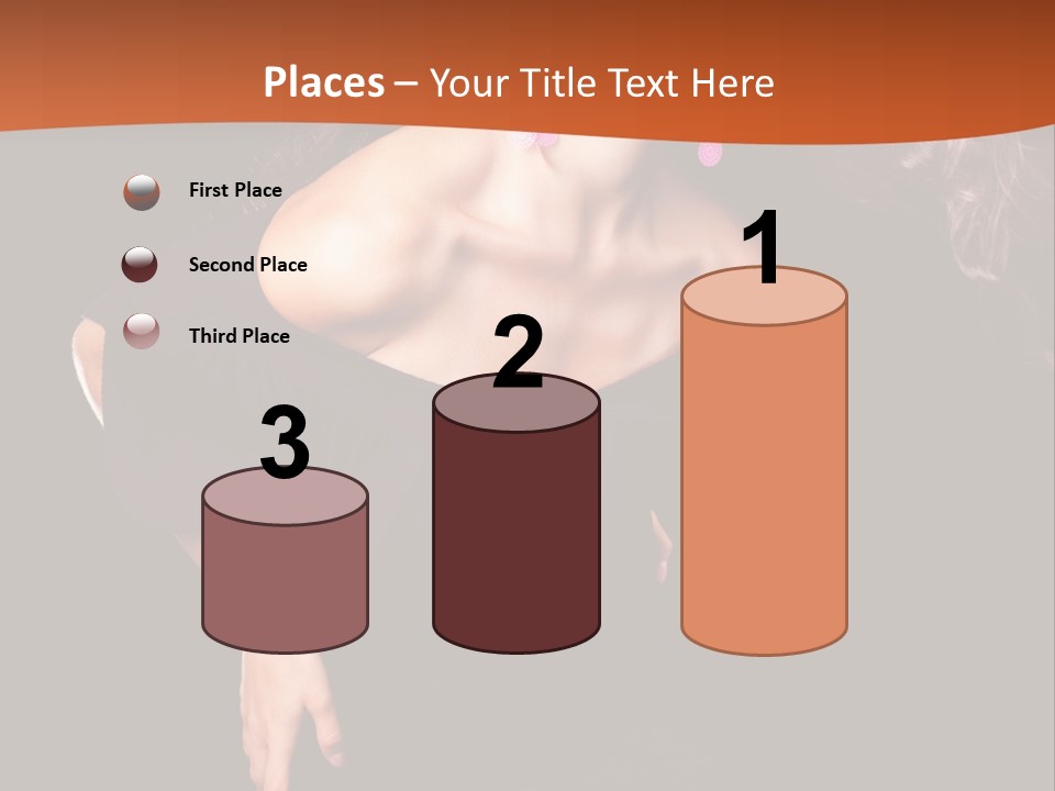 Woman Model Young PowerPoint Template