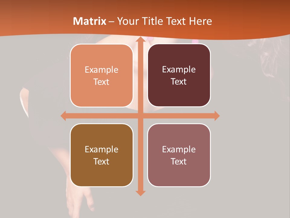 Woman Model Young PowerPoint Template