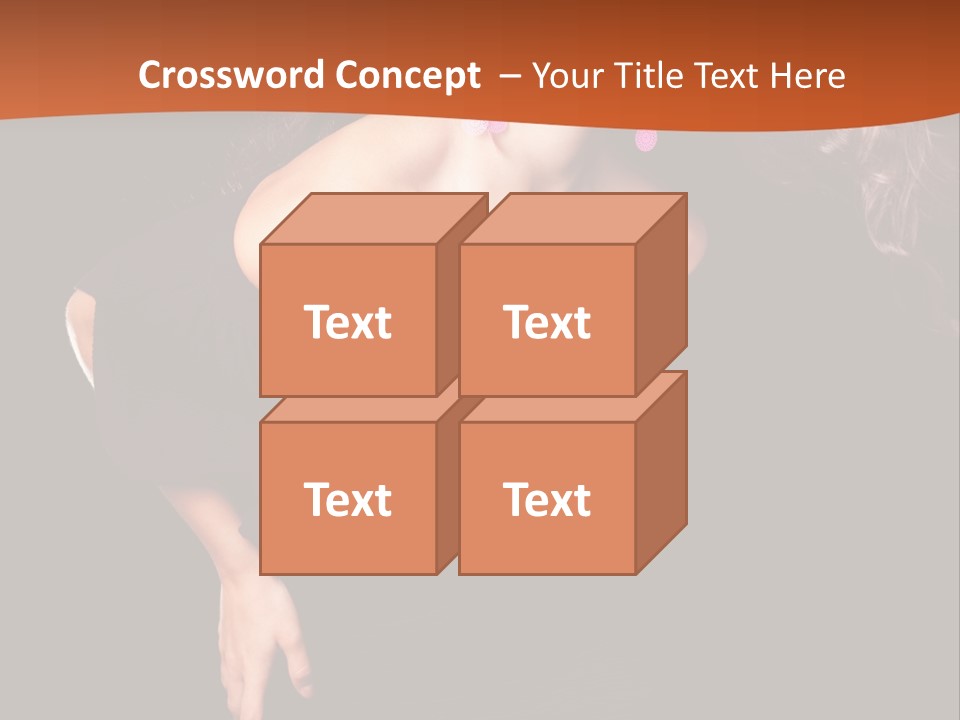 Woman Model Young PowerPoint Template