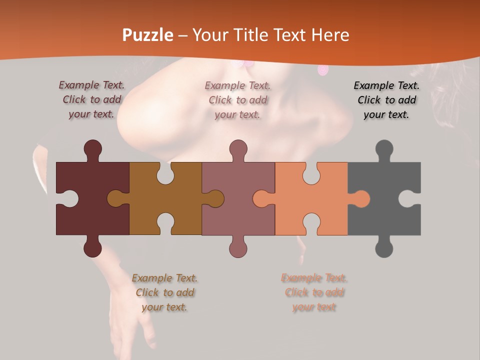 Woman Model Young PowerPoint Template