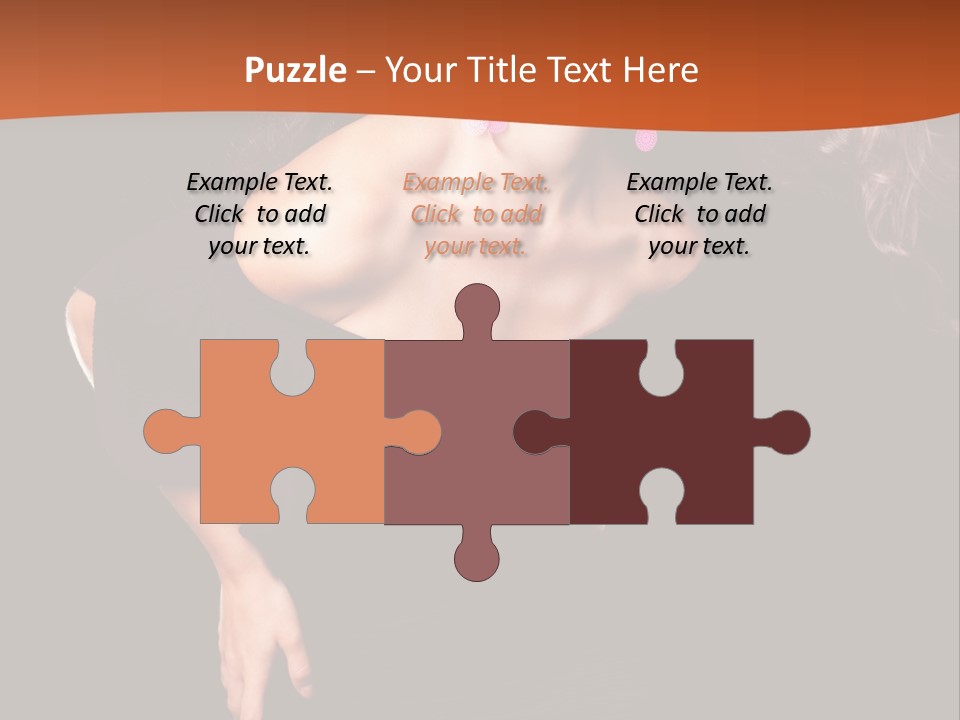 Woman Model Young PowerPoint Template