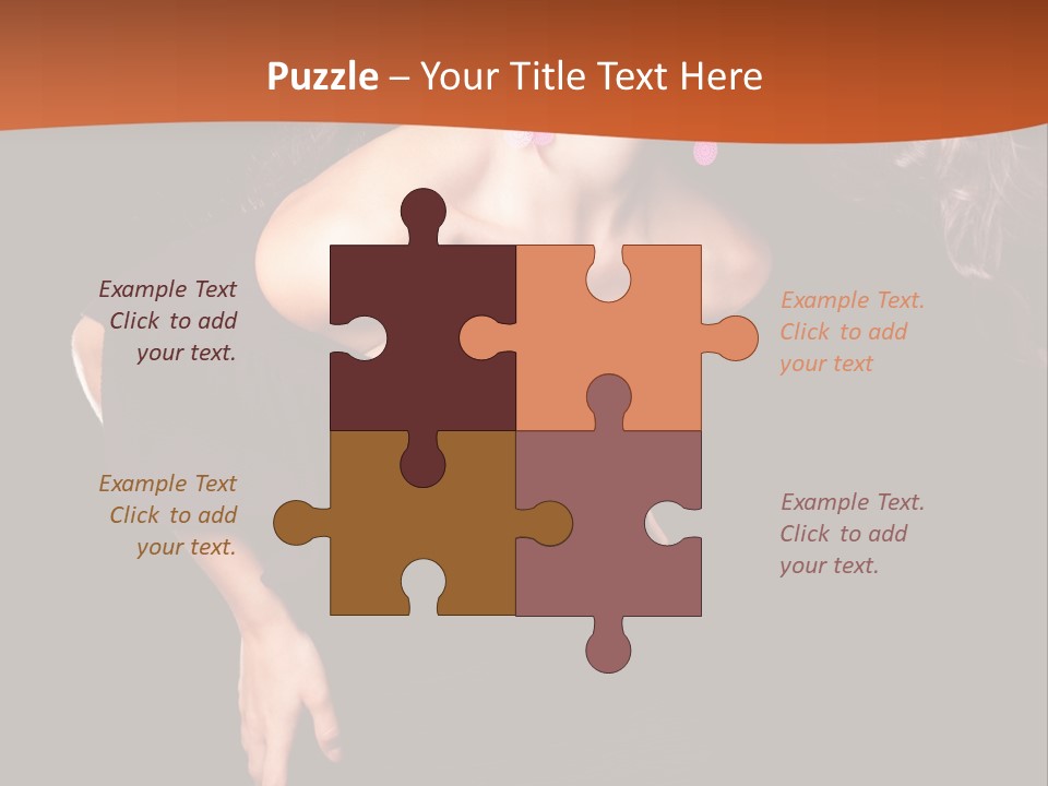 Woman Model Young PowerPoint Template