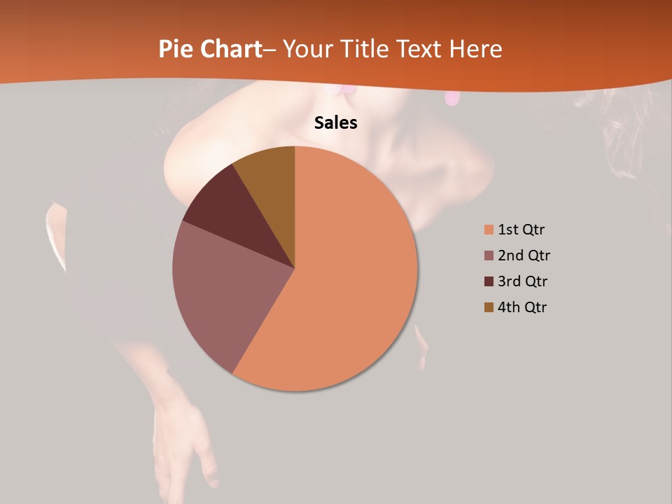 Woman Model Young PowerPoint Template