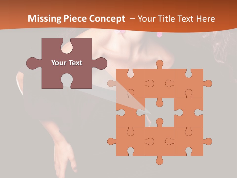 Woman Model Young PowerPoint Template