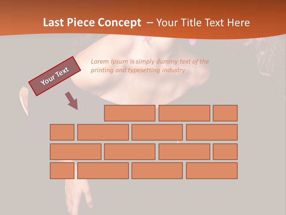 Woman Model Young PowerPoint Template