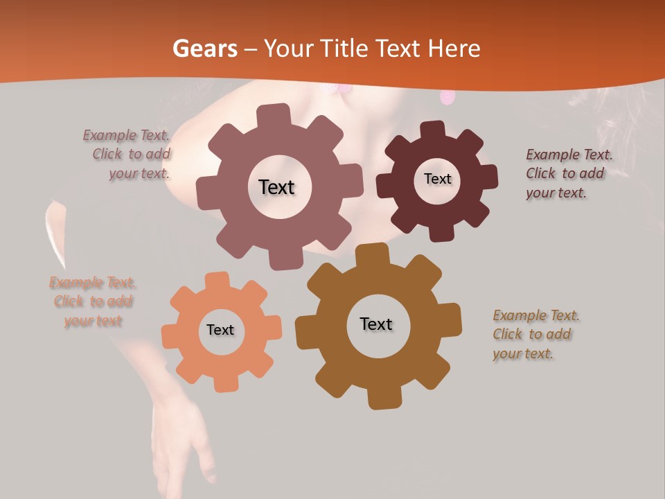 Woman Model Young PowerPoint Template