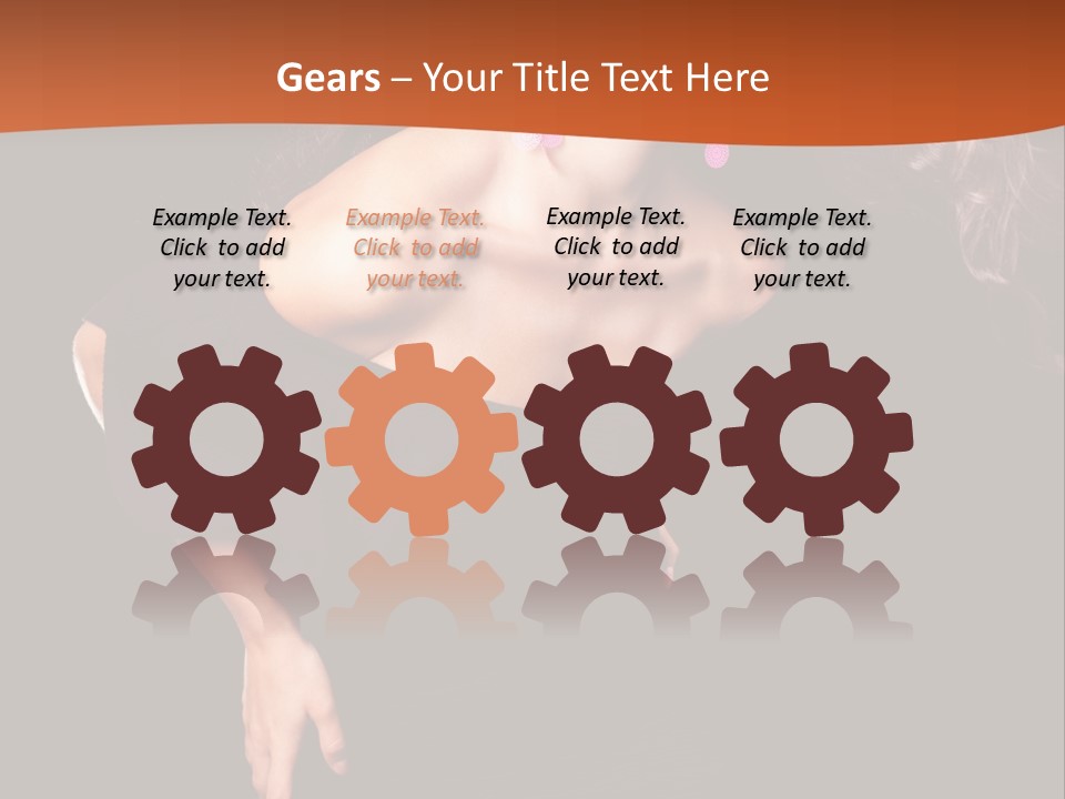 Woman Model Young PowerPoint Template