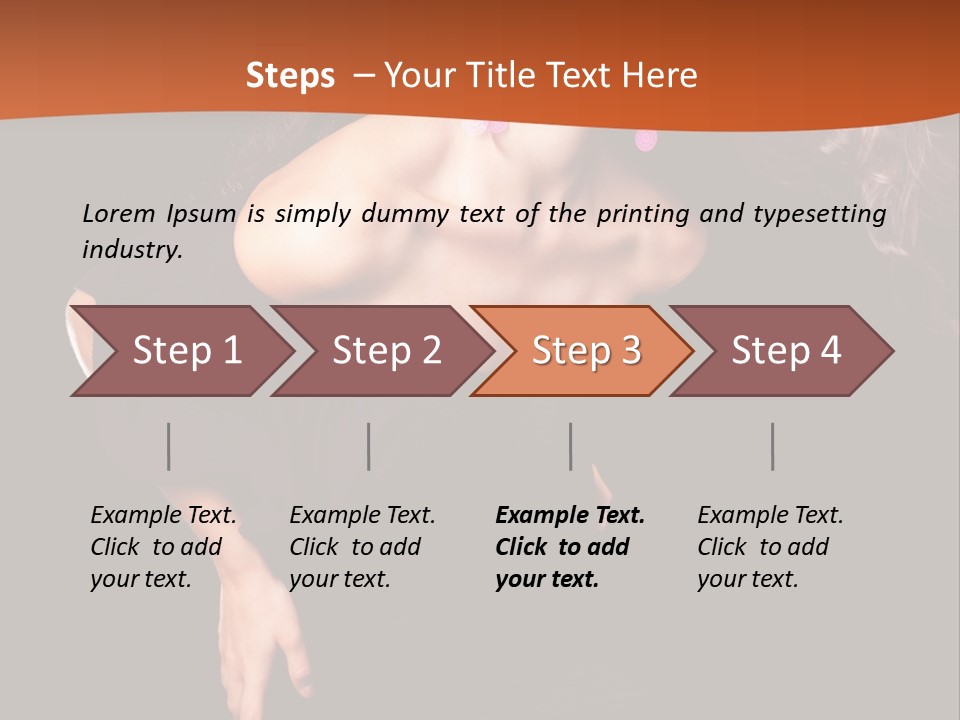 Woman Model Young PowerPoint Template