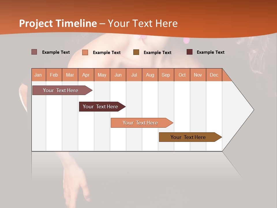 Woman Model Young PowerPoint Template