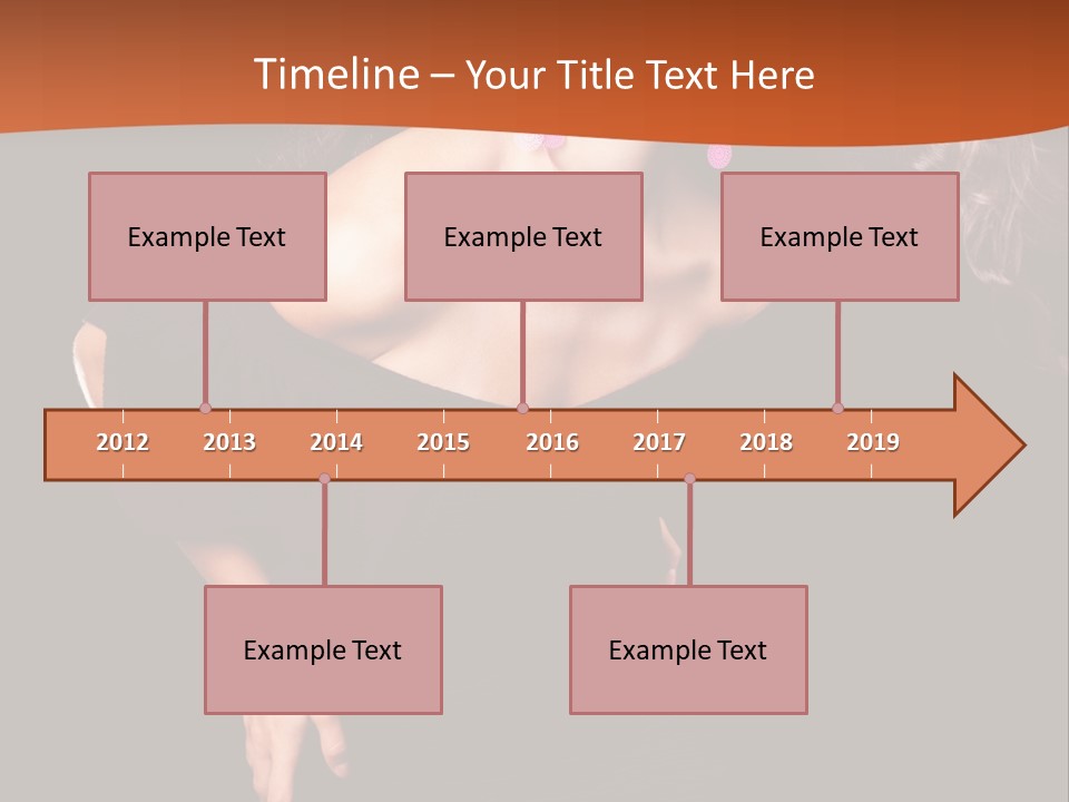 Woman Model Young PowerPoint Template