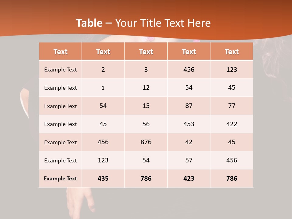 Woman Model Young PowerPoint Template