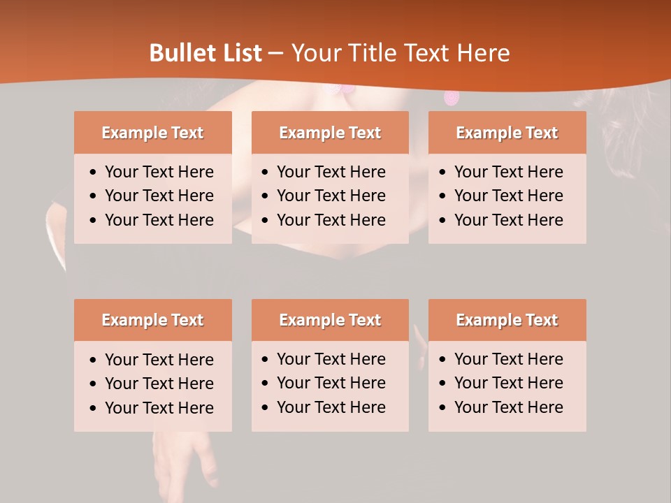 Woman Model Young PowerPoint Template