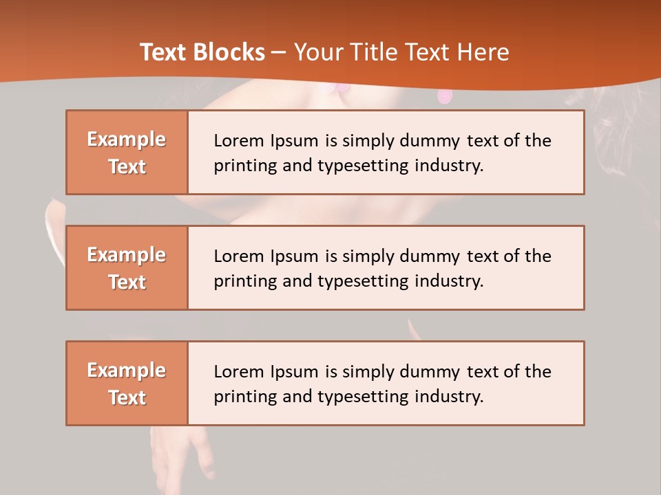Woman Model Young PowerPoint Template