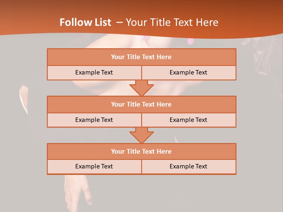 Woman Model Young PowerPoint Template