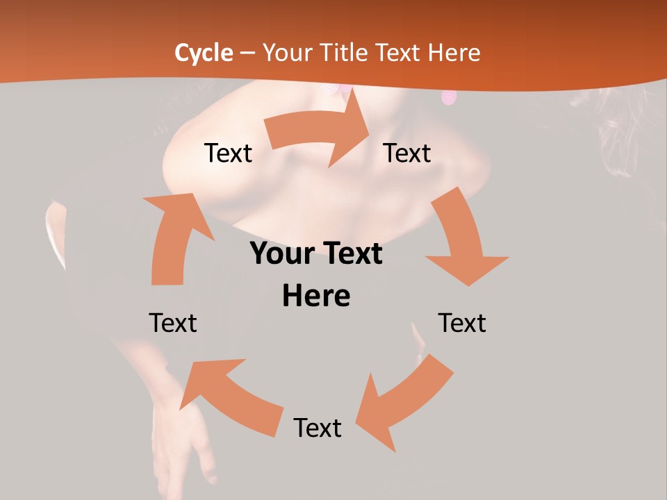 Woman Model Young PowerPoint Template