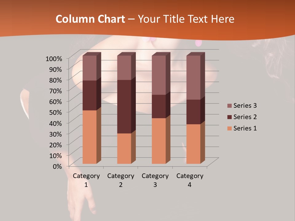 Woman Model Young PowerPoint Template