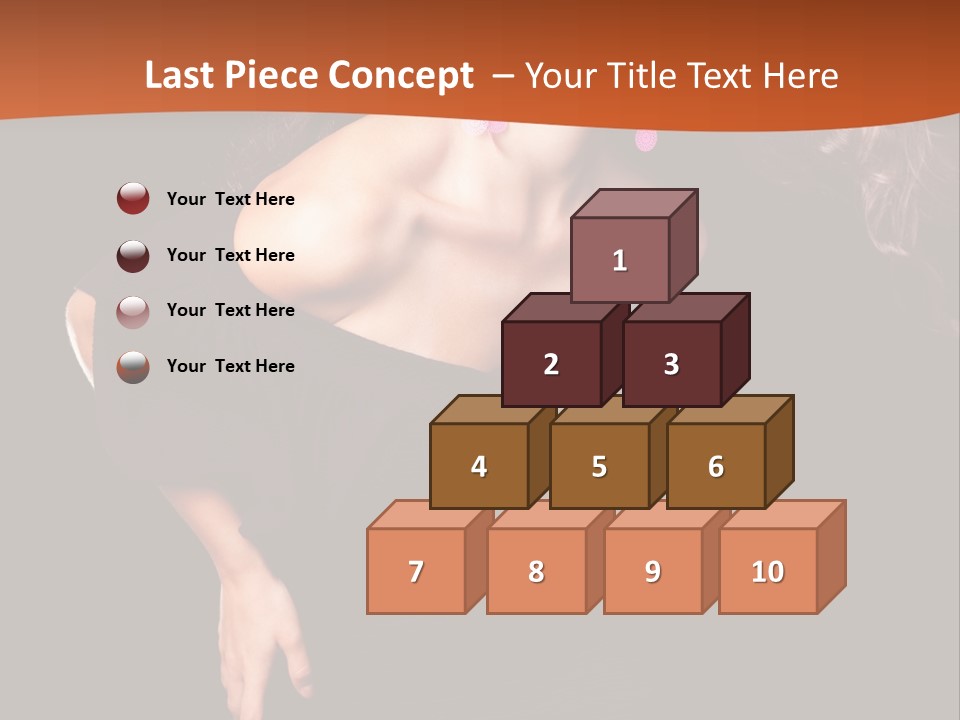 Woman Model Young PowerPoint Template