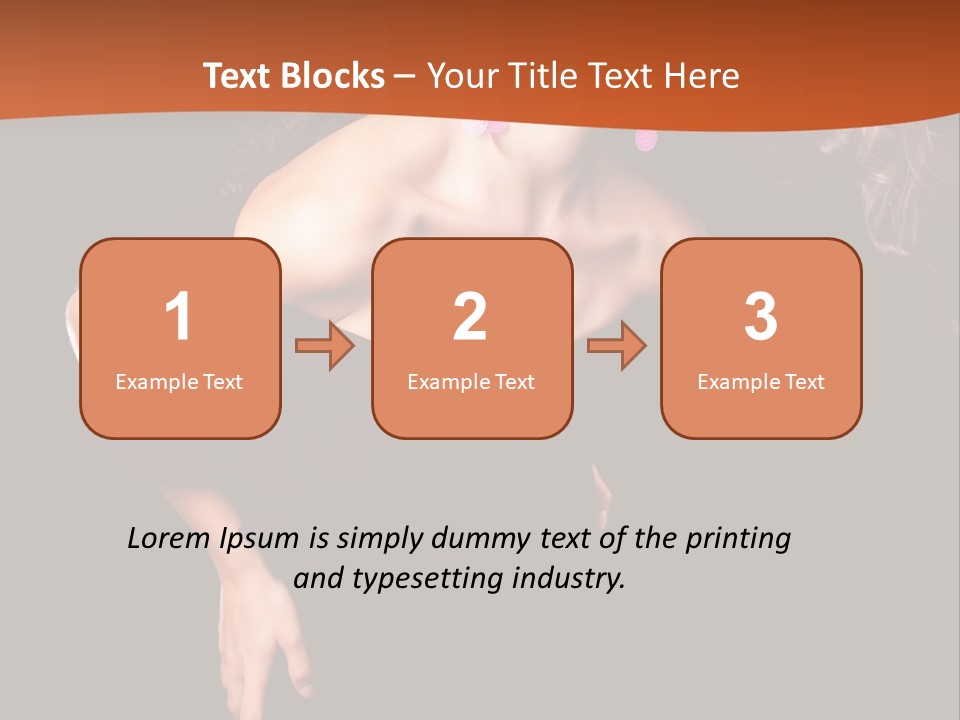 Woman Model Young PowerPoint Template