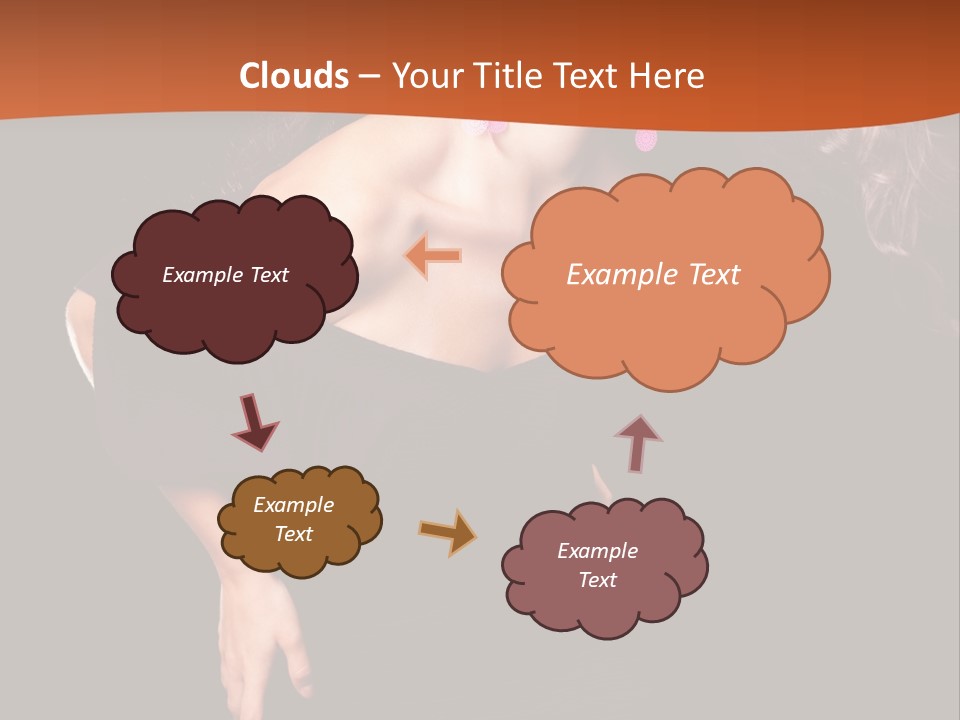 Woman Model Young PowerPoint Template