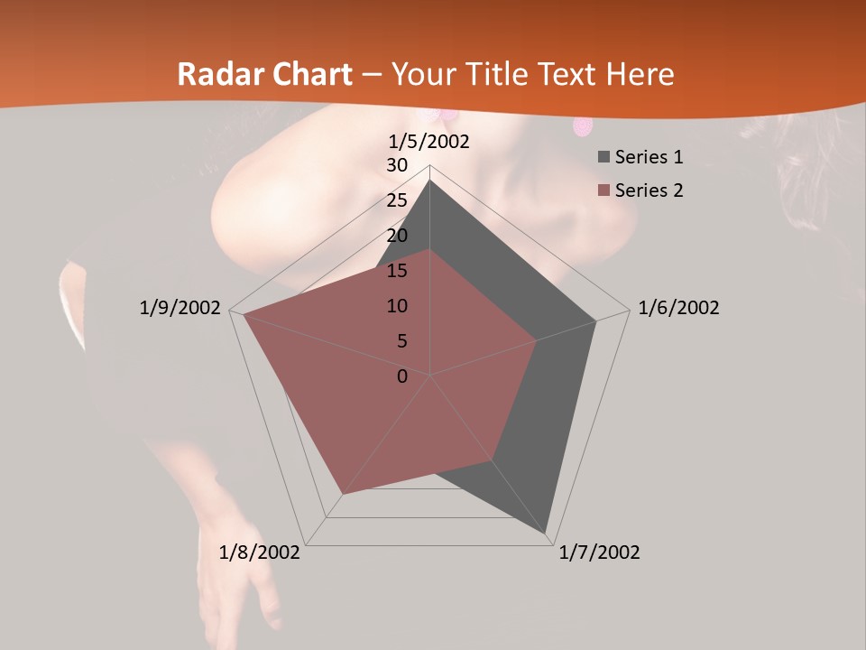 Woman Model Young PowerPoint Template