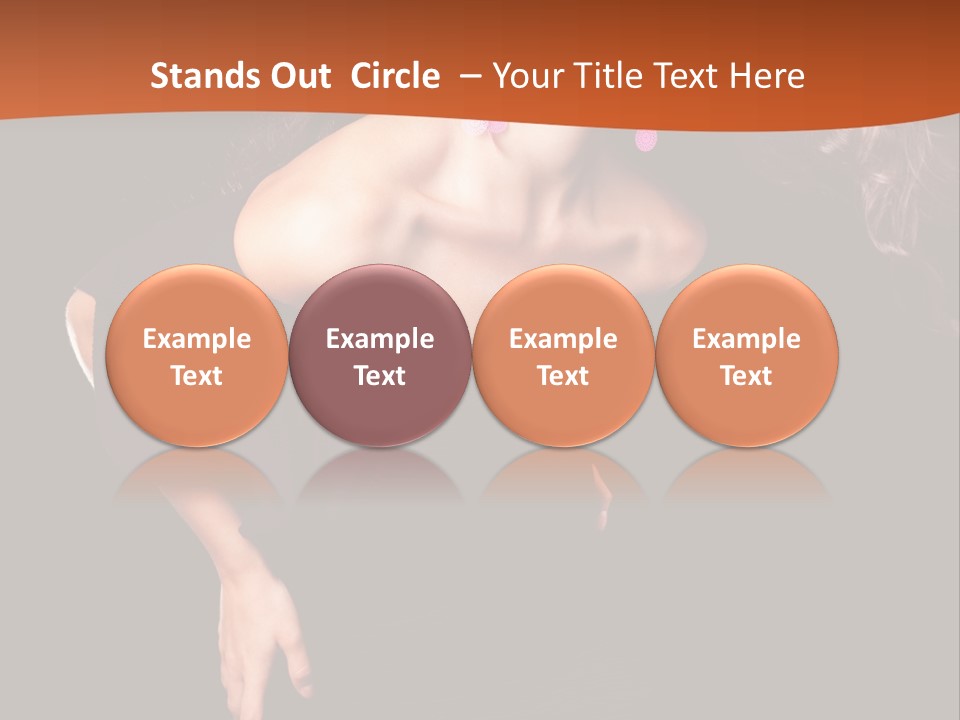 Woman Model Young PowerPoint Template