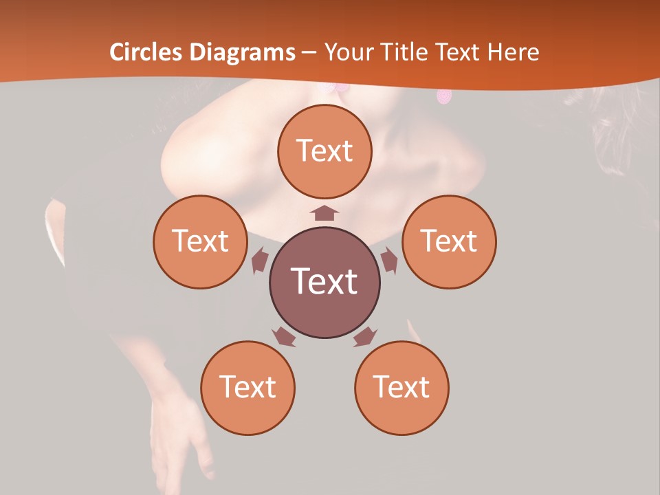 Woman Model Young PowerPoint Template