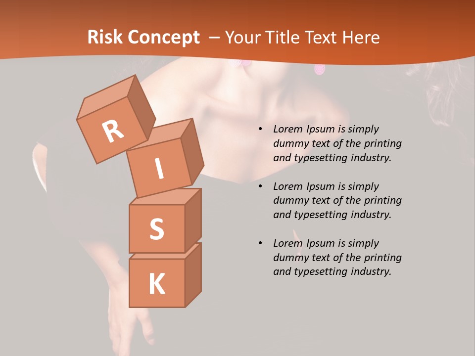 Woman Model Young PowerPoint Template