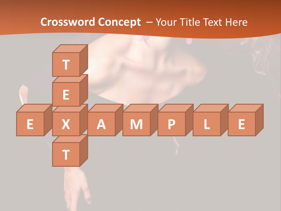 Woman Model Young PowerPoint Template