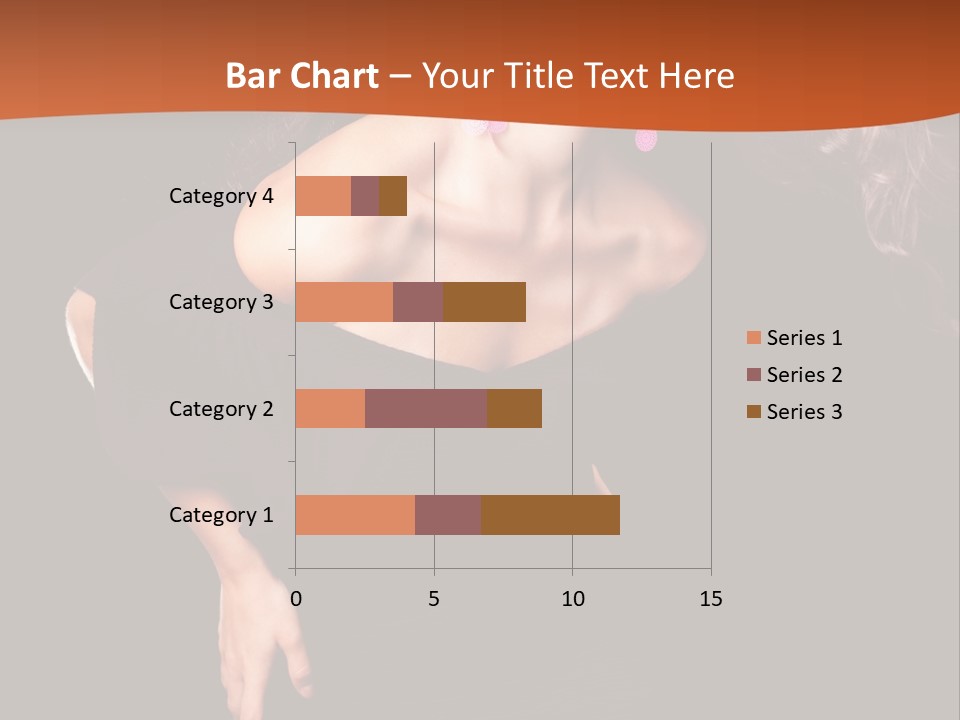 Woman Model Young PowerPoint Template