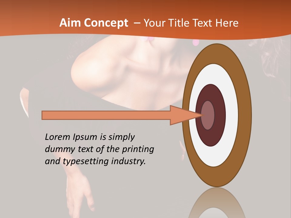 Woman Model Young PowerPoint Template