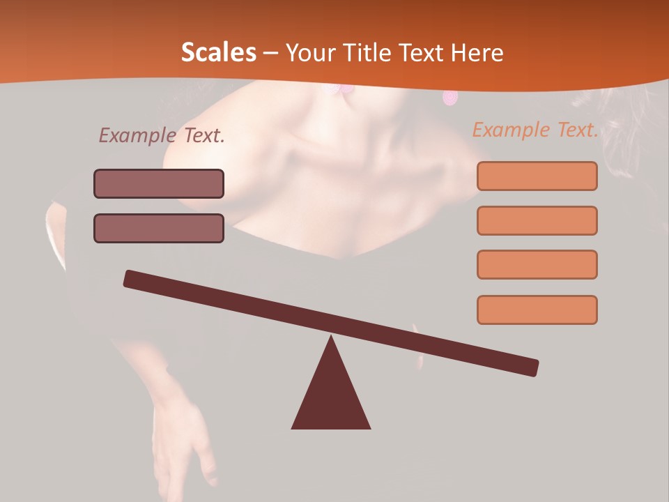 Woman Model Young PowerPoint Template