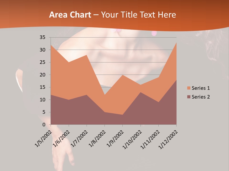 Woman Model Young PowerPoint Template