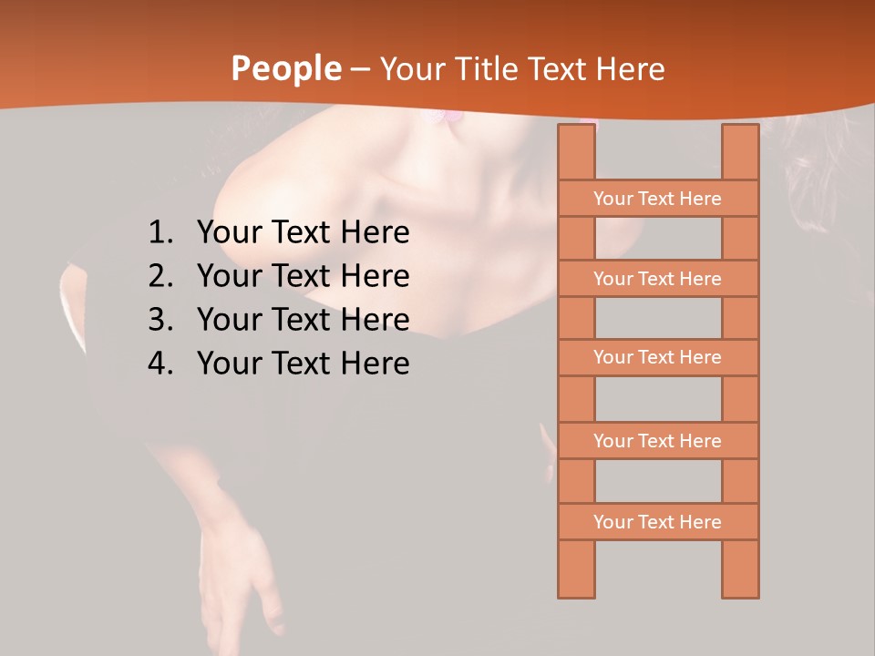 Woman Model Young PowerPoint Template