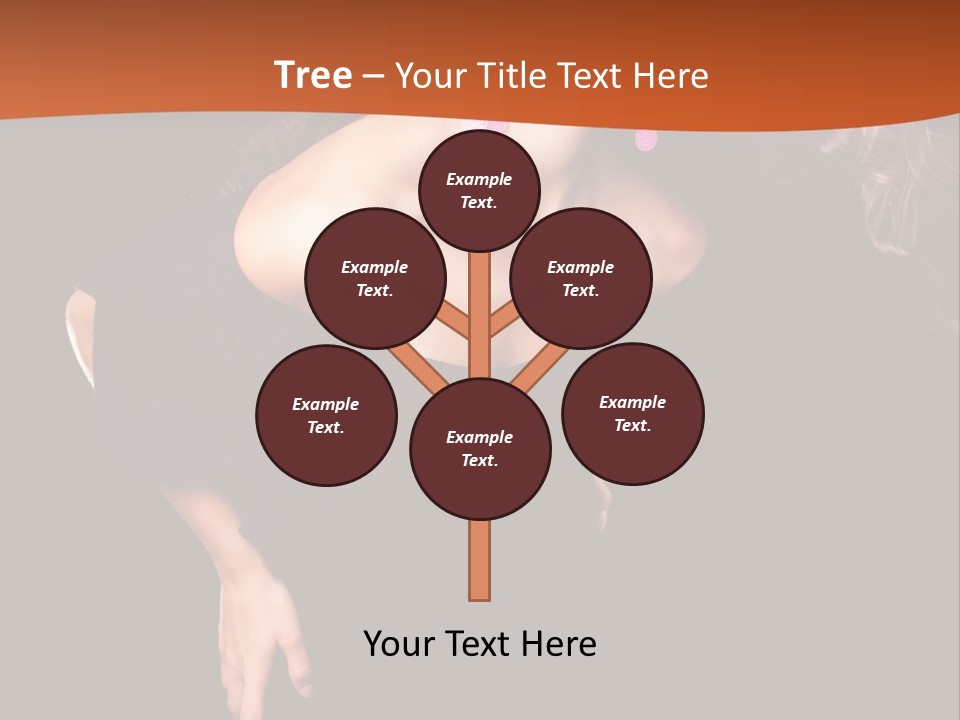 Woman Model Young PowerPoint Template