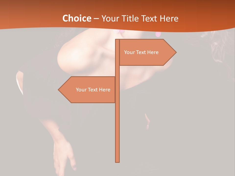 Woman Model Young PowerPoint Template