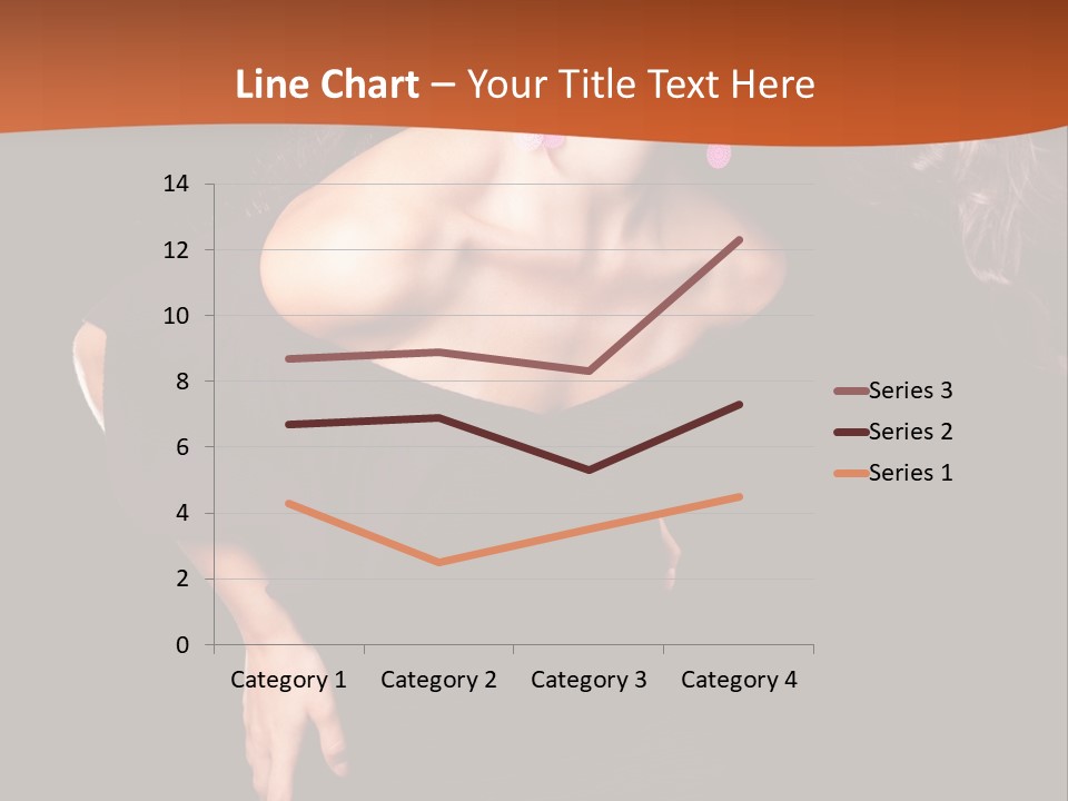 Woman Model Young PowerPoint Template