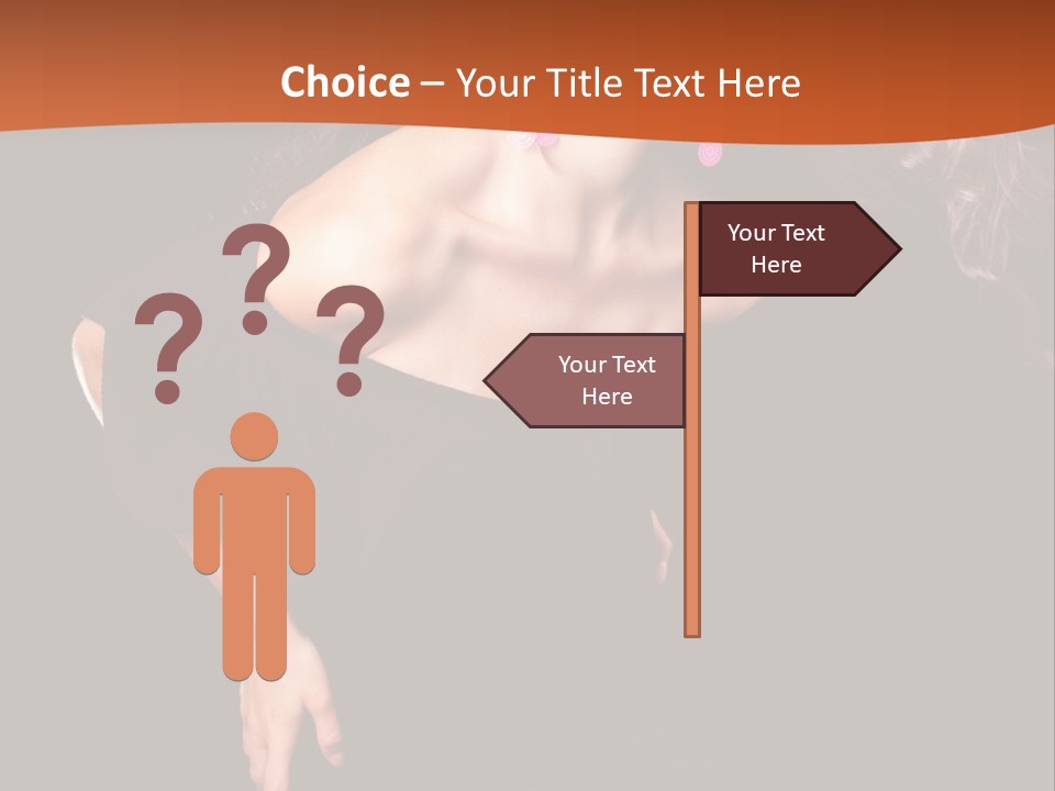 Woman Model Young PowerPoint Template