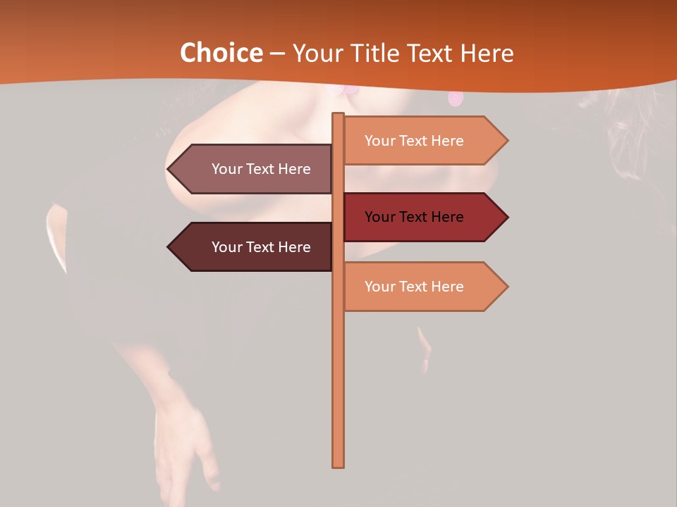 Woman Model Young PowerPoint Template