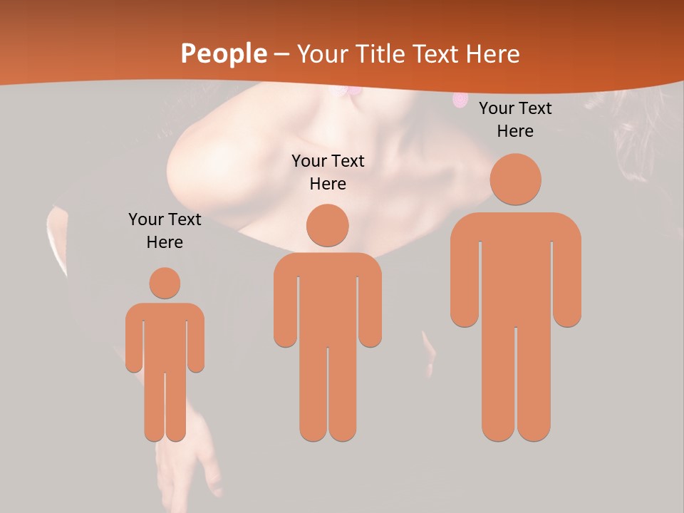 Woman Model Young PowerPoint Template